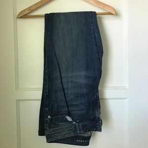 Medium wash flare jeans
